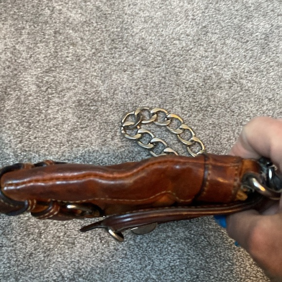 Juicy Couture Leather Handbag Thick Silver Chain Strap - Picture 4 of 15